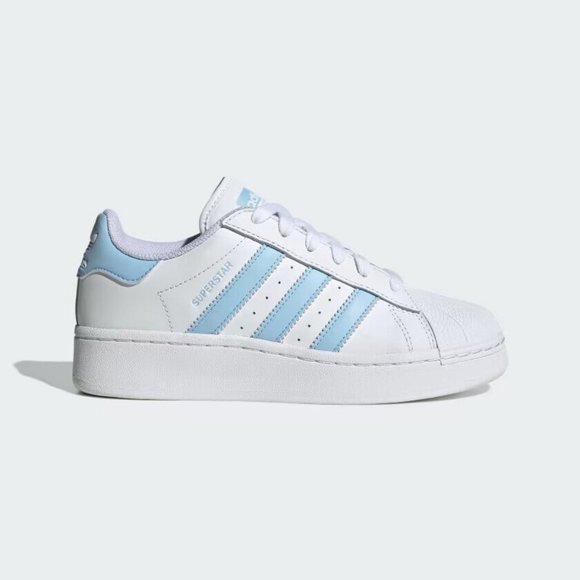 adidas Originals Shoes - NWT Adidas Originals Superstar XLG Women's Shoes - White/Baby Blue - IF3003